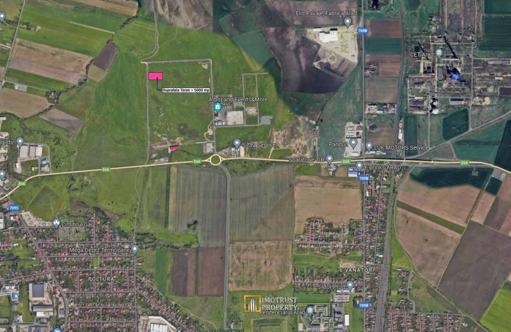 Teren logistic de vânzare 5.000 mp – acces Centura Arad | PUZ aprobat - Poză 5