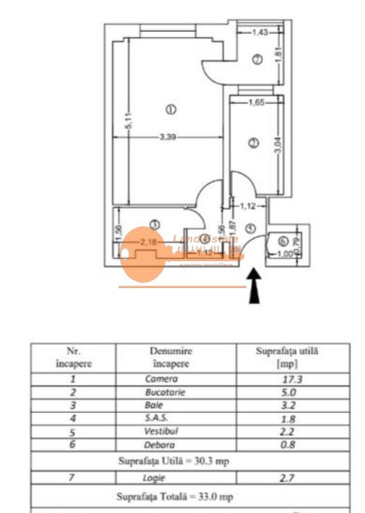 Garsonieră Iancului | Bloc rabilitat termic - Schiță 5
