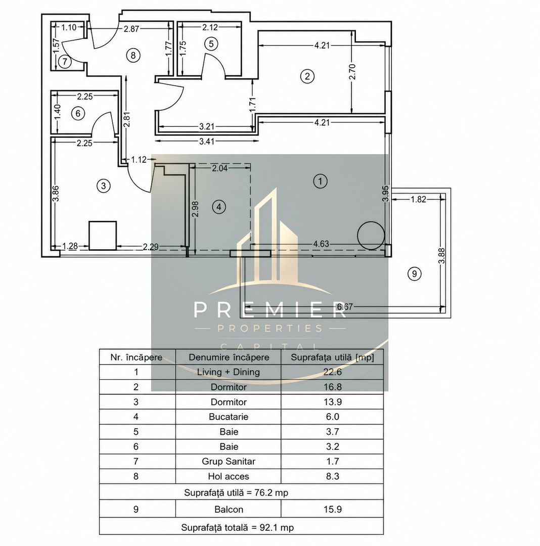 Luxury 2-Bedroom Apartment | Large Terrace | Parking | Prime Location ⭐ - Schiță 20