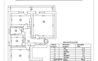 Apatament 2 camere, Str. Poștalionului, 67 mp, Pret Promoțional! - Schiță 12