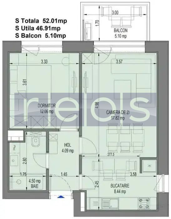 VANZARE 2 CAMERE | NUSCO | 52MP | FAZA 2 | VEDERE PARC | LOC PARCARE - Poză 2