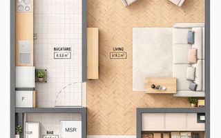 Garsoniera I Grandis Residence I Tractorul - Poză 1