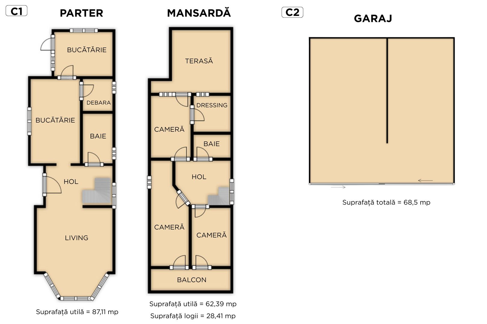 Casa individuala | 4 camere | 470 mp teren  | Avram Iancu, Floresti - Poză 24