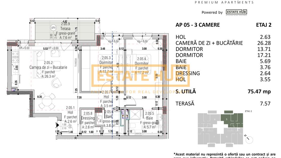 Apartamente premium cu 3 camere pe strada Constantin Brancusi - Poză 6