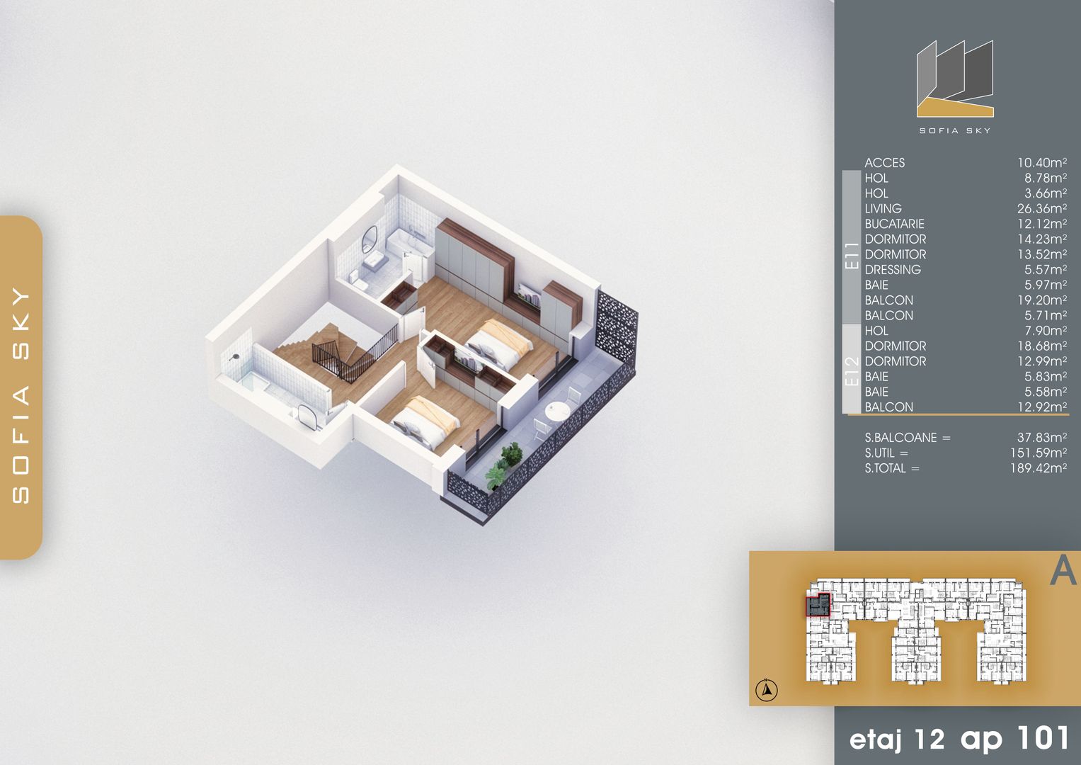 5 camere tip duplex -  Titan Pallady  7 min Metrou N Teclu - Schiță 10
