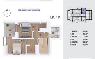 Duplex 3 camere Aviatiei I Direct Dezvoltator I metrou Aurel Vlaicu - Poză 19