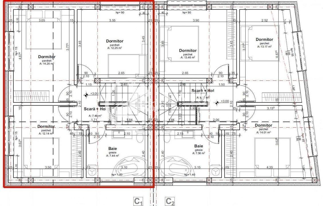 Duplex cu 4 camere | 2 garaje | Dambul Rotund | 7min Rivus Mall | Comision 0 - Poză 9