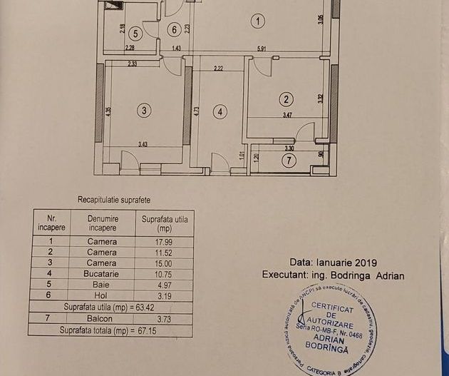 Apartament 3 camere de vanzare zona Grozavesti - Poză 2