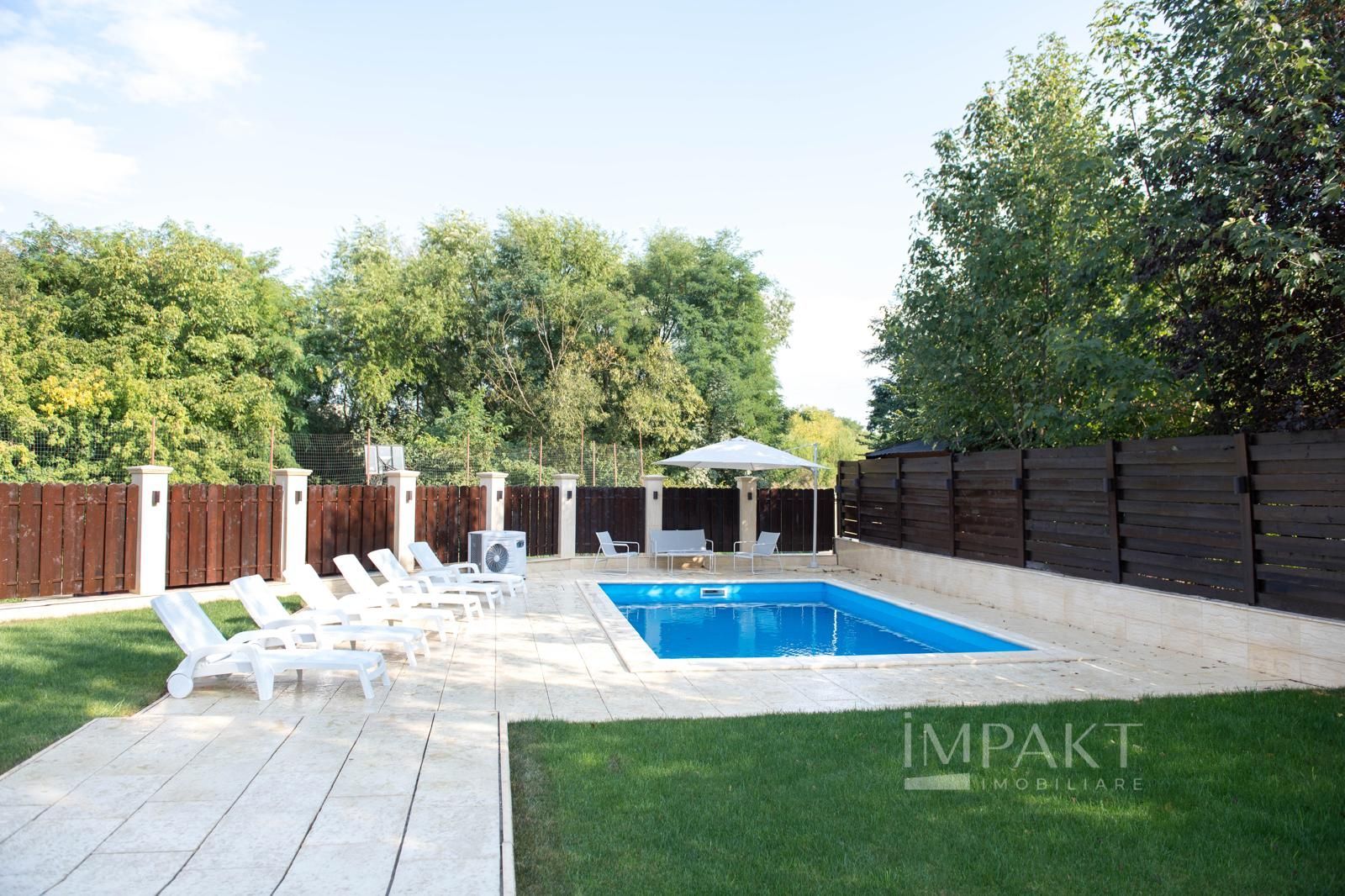 Casa de lux cu piscina, 5 camere, Borhanci – inchiriere - Poză 33