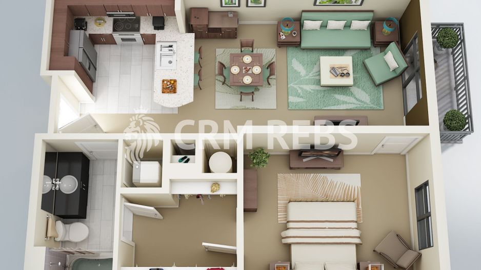 2 camere | bloc nou finalizat | zona Rosetti vino la vizionare - Schiță 1