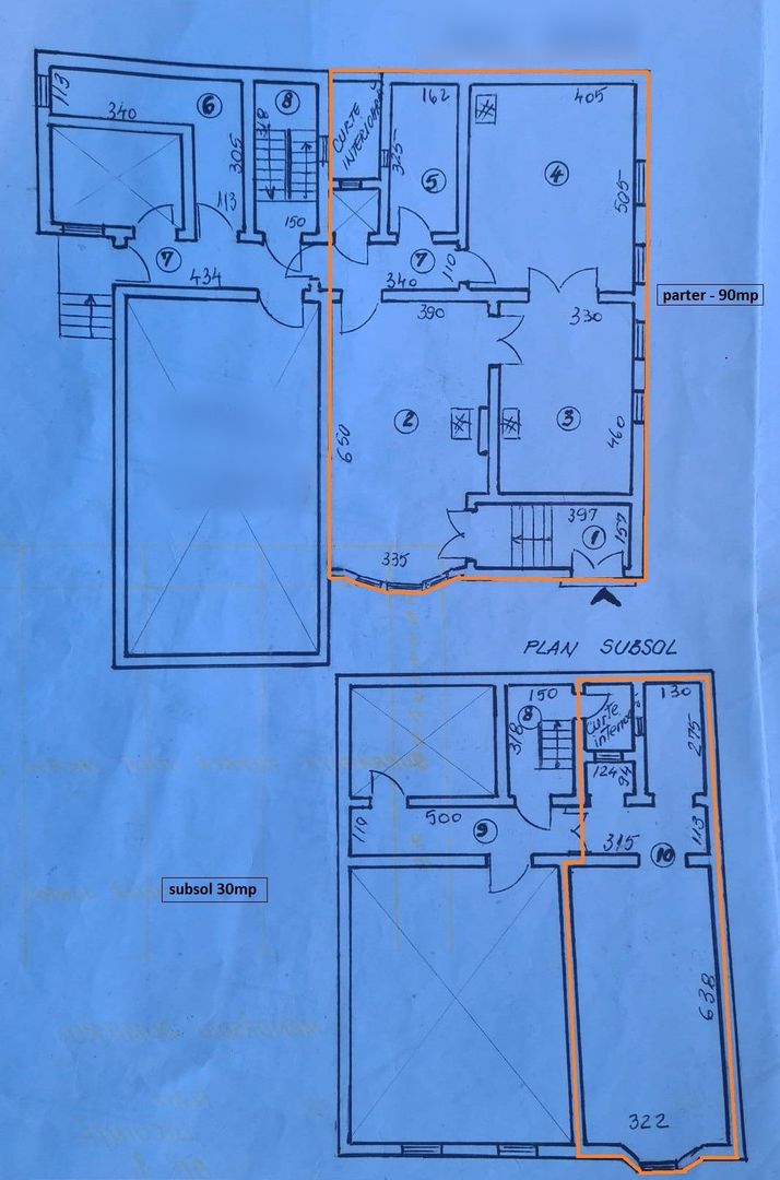 Zero comision, vila renovata 120mp Unirii birou sau clinica, 9' metrou - Schiță 9