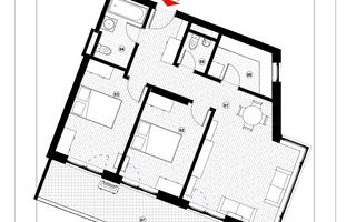 Tomis Plus - Celine Elegance - Vânzare apartament cu 3 camere, etaj 9. - Poză 5