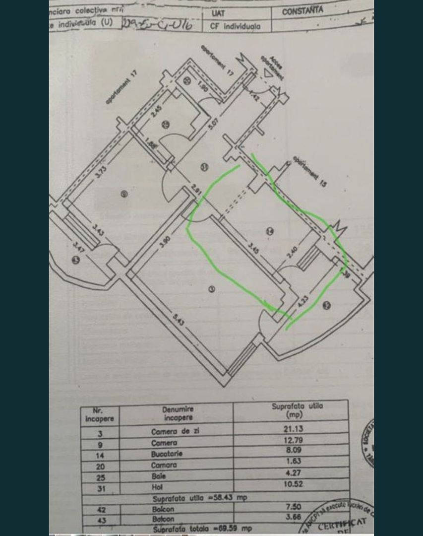 Gara apartament 3 camere - Poză 1