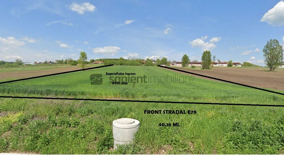 Teren intravilan in Hidiselu de Sus - cu front la E79 - Poză 1