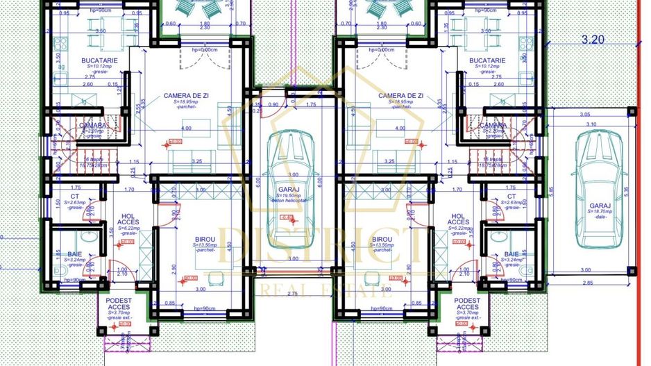 Duplex superb cu 5 camere despartit prin garaj | Dumbravita - Poză 13