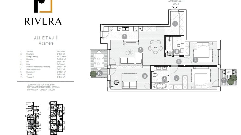 APARTAMENT 4 CAMERE | BANEASA | COMPLEX PREMIUM | LANGA LAC - Poză 8