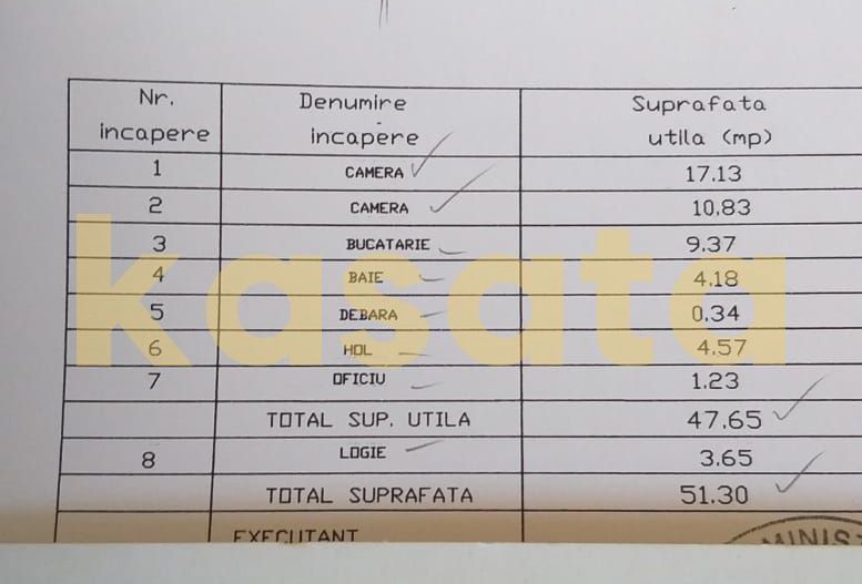 Apartament renovat 2 camere | Spatios | De vânzare - Schiță 23