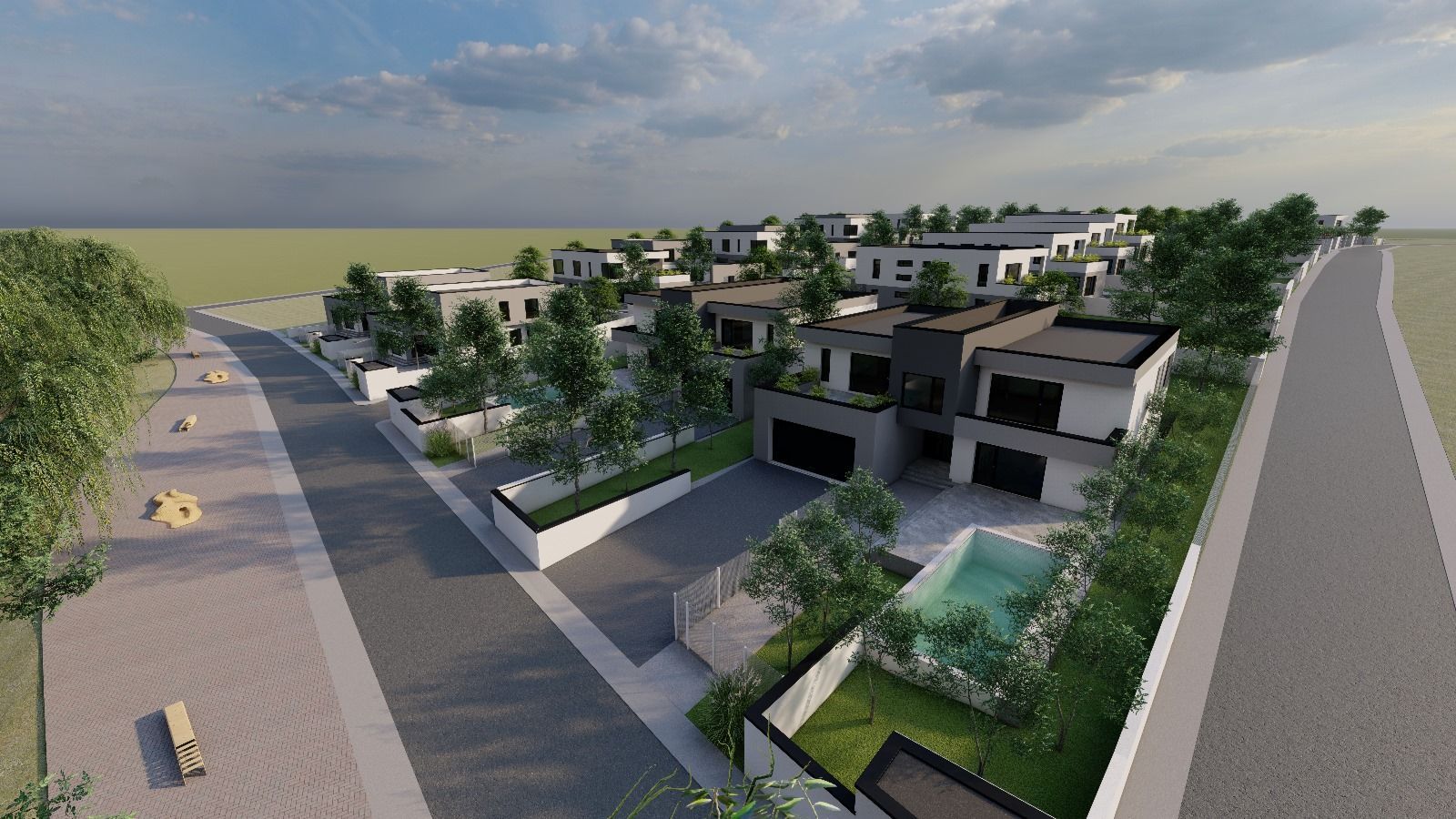 Vilă într-un Complex Rezidențial Nou cu Vedere la Balta Corbeanca - Poză 7