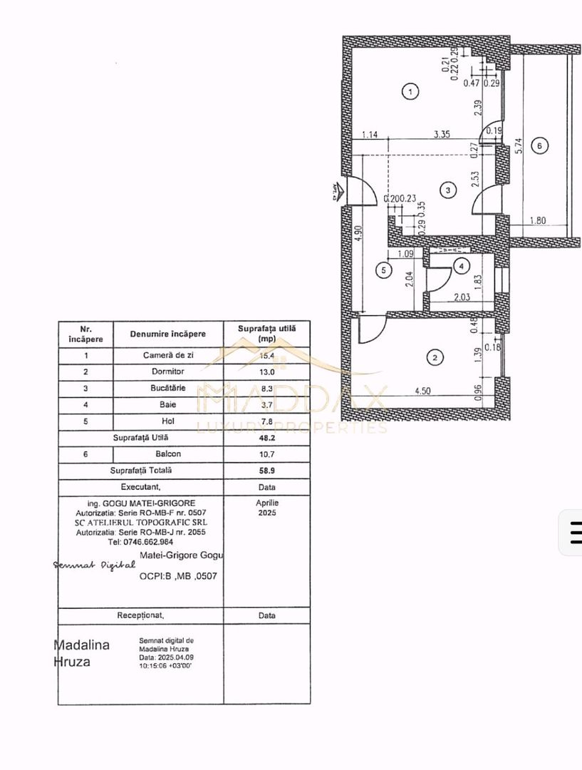 Apartament 2 Camere de Lux /Fabrica de Glucoza/Predare la alb-169.000 € - Schiță 10