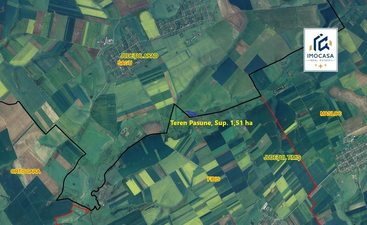 Teren extravilan de vânzare agricol, pășune, Sagu Jud. Arad, 5,42 ha - Poză 5