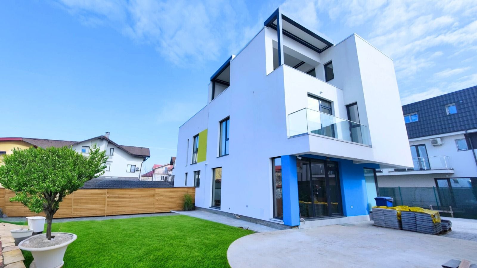 vila indiv-stil medit.,2parcari,curte/centru Popesti-Leordeni - Poză 1