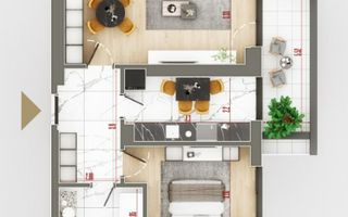 Apartament 2 camere de vanzare - Poză 2