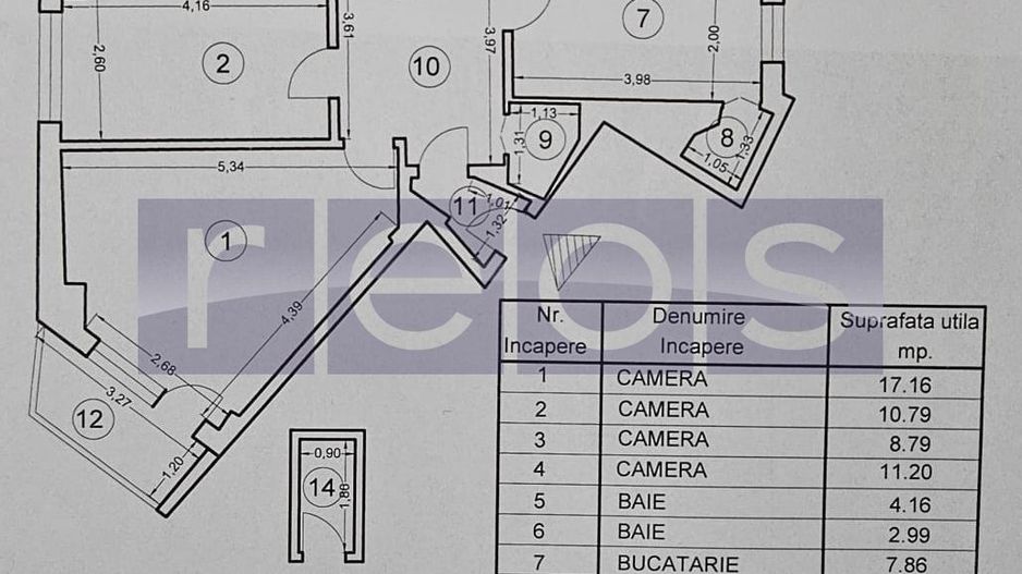 OCAZIE APARTAMENT DEOSEBIT 4 CAMERE ZONA TURDA- BLD ION MIHALACHE - Poză 15