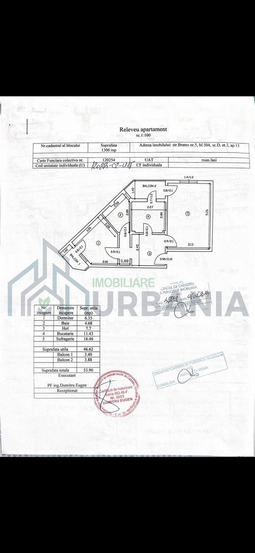 Vând apartament cu 2 camere - Poză 8