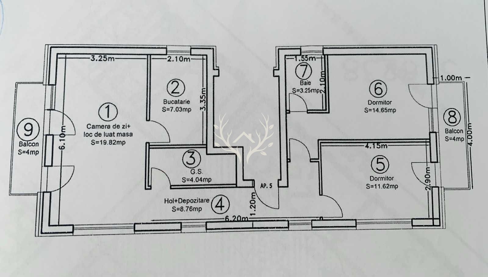 Apartament 3 camere, 2 bai, 2 balcoane, parcare | Borhanci - Poză 10