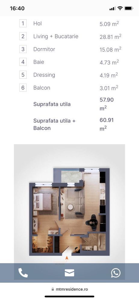 Apartament 2 Camere Pipera - Poză 8