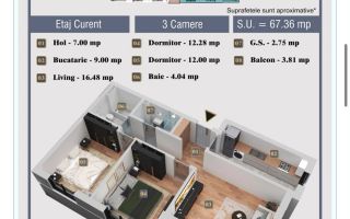 Locuinte Noi in Chiajnade la 44.500 euro-Garsoniere si Apartamente de Vanzare - Poză 8