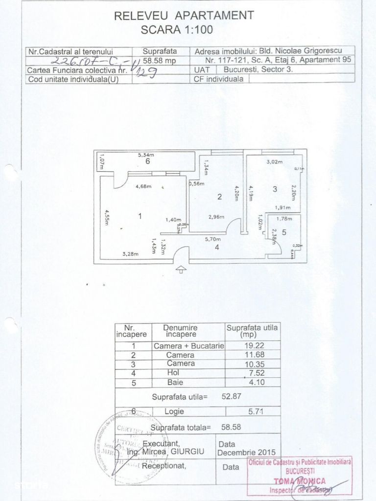 Apartament 3 camere, centrală proprie, parcare opțională, Grigorescu - Poză 10