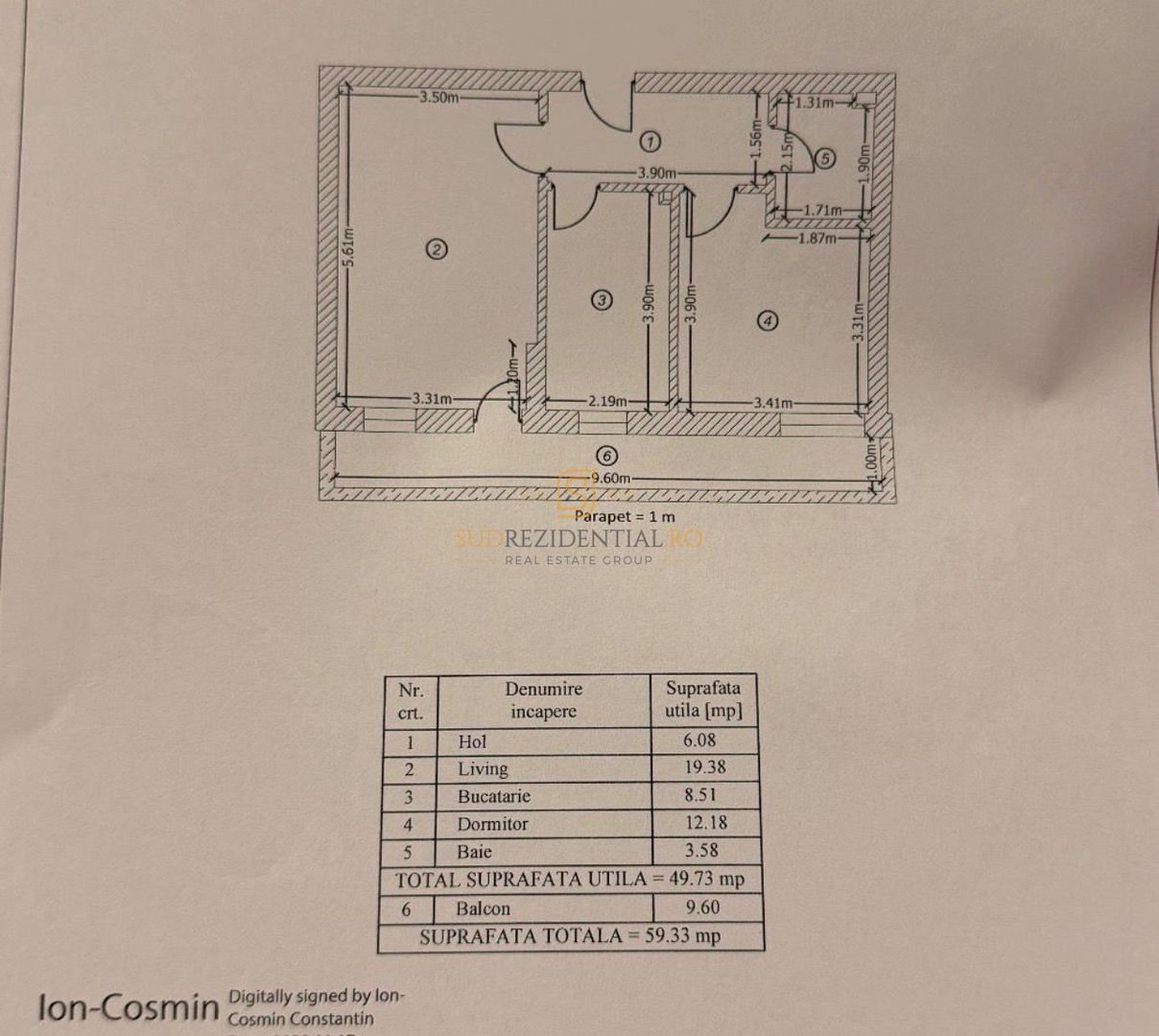 Apartament 2 camere-metrou Berceni, loc de parcare inclus. - Poză 9
