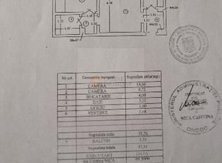 2 Camere | Metrou Lujerului la 5 minute | Centrala - Schiță 9