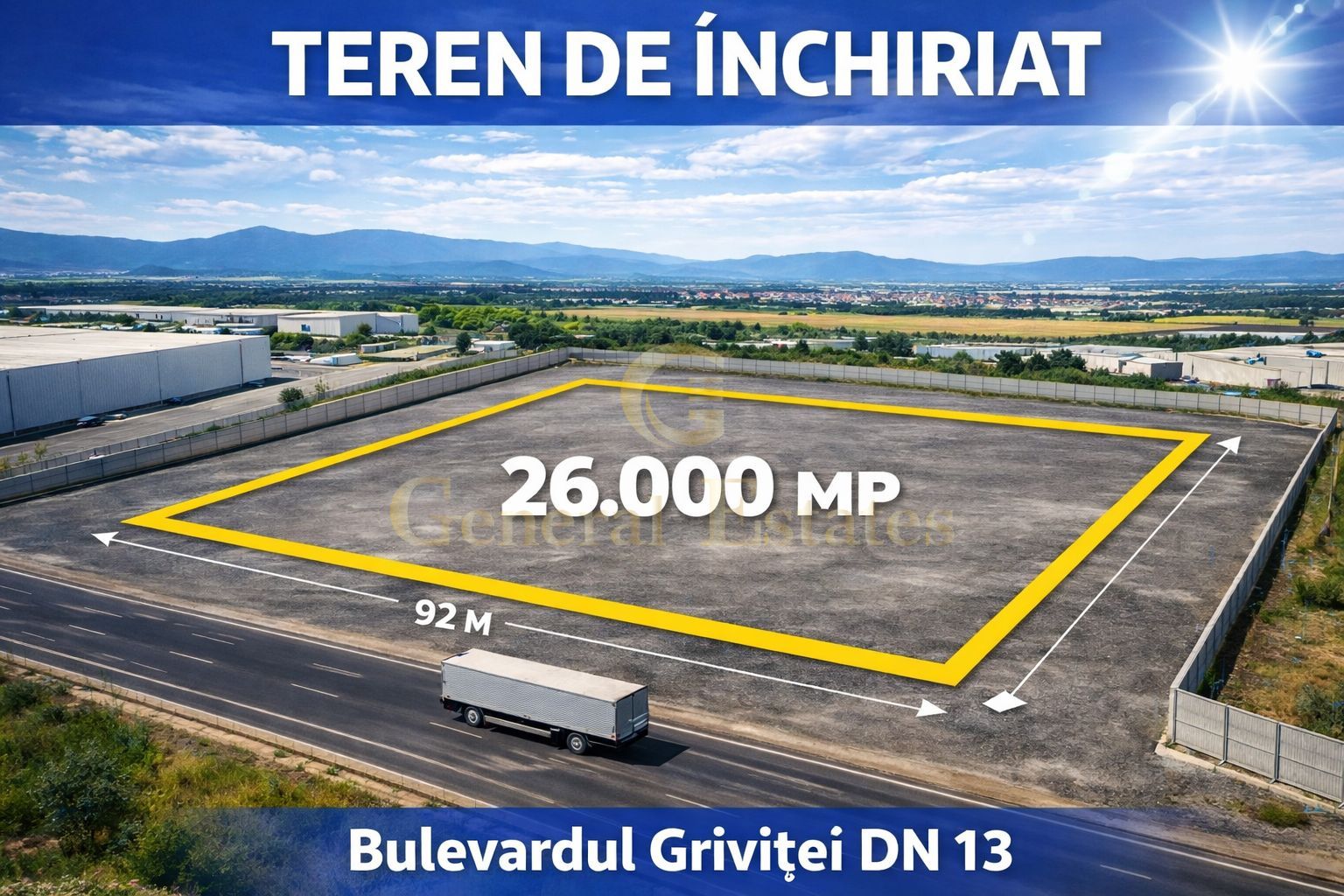 TEREN  DE ÎNCHIRIAT – 26.000 MP – DN13, BRAȘOV - Poză 3
