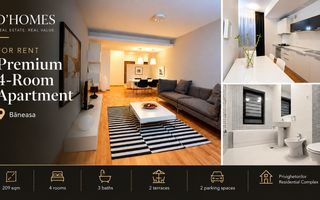 For Rent | Premium 4-Room Apartment | 3 Baths | Băneasa - Poză 1