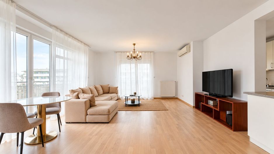 For Rent | Spacious 3-Room Apartment | 49 sqm Terrace | Băneasa - Poză 3