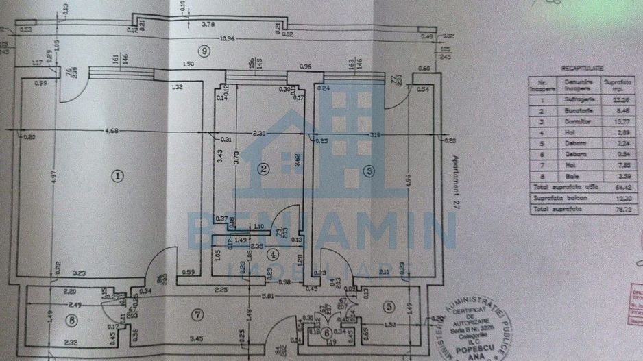 2 camere decomandat- etaj 2- 77mp- ultracentral - Ramada - Poză 10