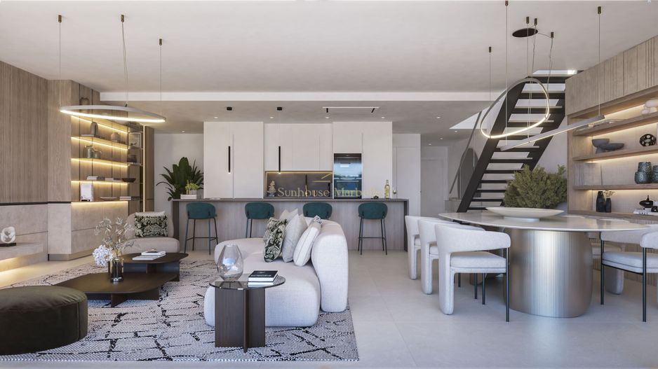 Duplex Penthouse 3 Dormitoare Manilva - Poză 3