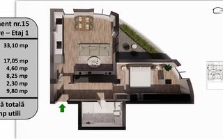 Apartament 2 Camere | 65 MP | Tractorul | Bloc Finisat - Poză 5