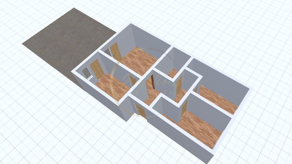 NOU | Casă cu 3 camere + mansardă | CURTE PRIVATĂ ÎNTR-O ZONĂ REZIDENȚIALĂ - Schiță 14