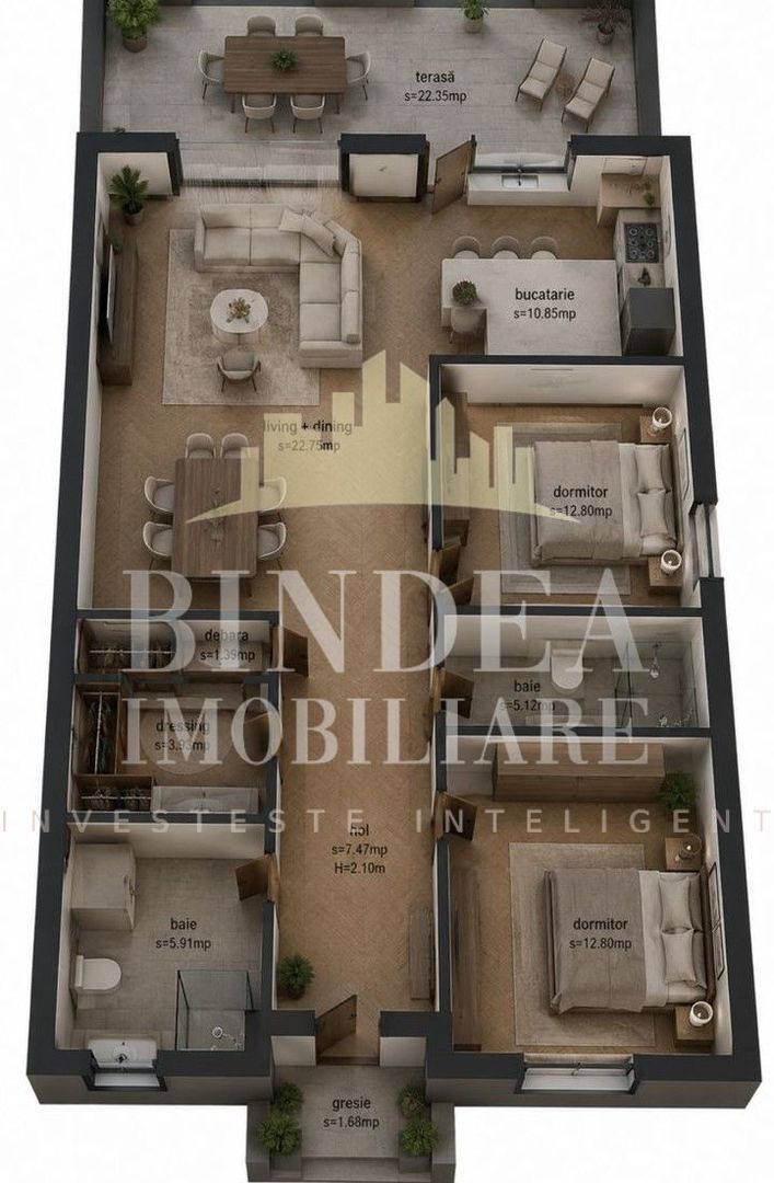 Casa individuala pe parter in stil Mediteranian- Giarmata - Poză 5