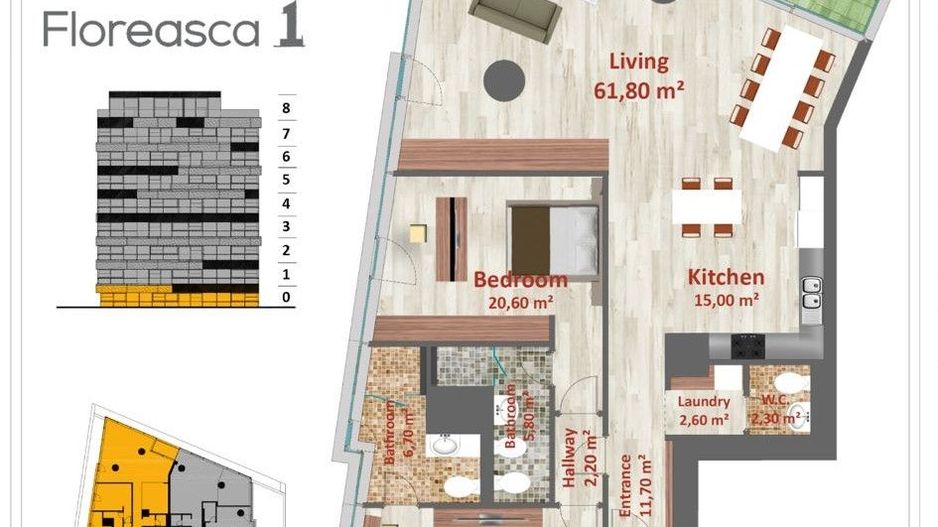Apartament spatios HIGH END 3 camere I Floreasca 1 - Poză 2