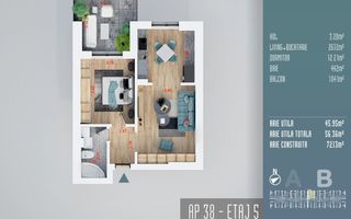 Apartament 2 cam, INVESTITIE, Direct Dez, Comision 0, TITAN - Poză 1