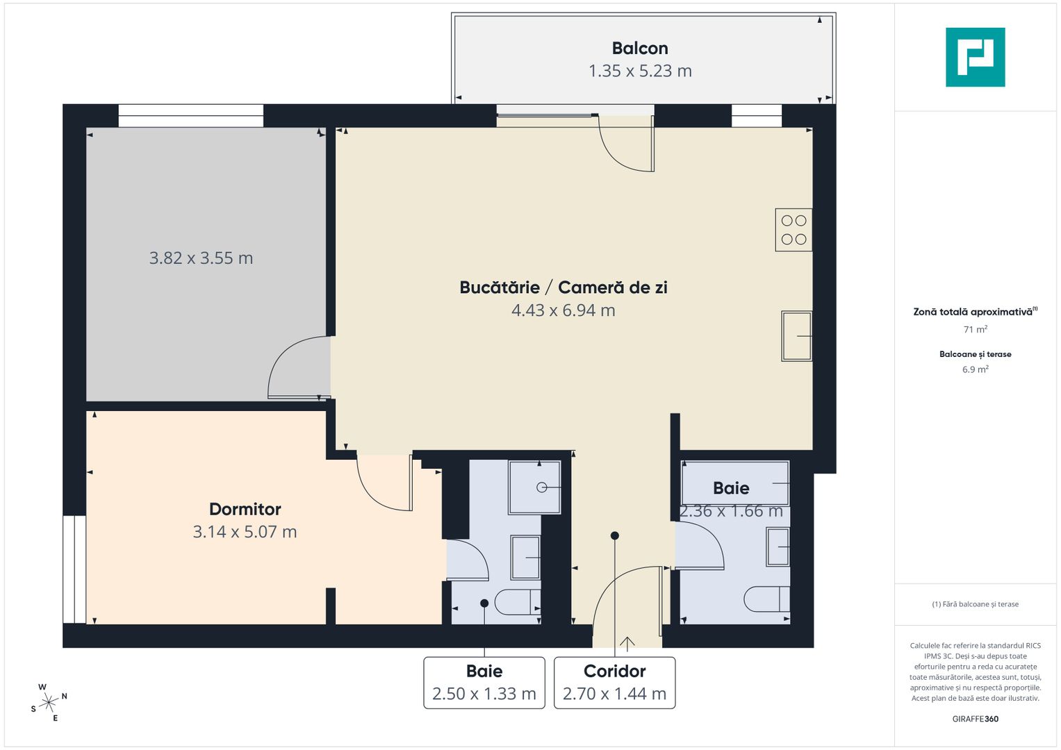 Apartament 3 cam – Pipera | Rond OMW MTM Residence - Poză 5