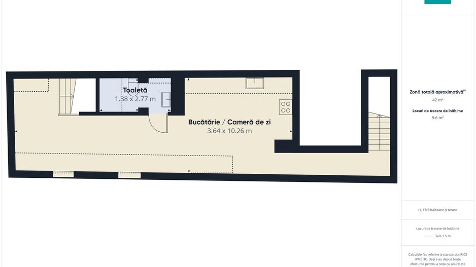Apartament spațios cu 3 camere, zona centrală - Poză 27