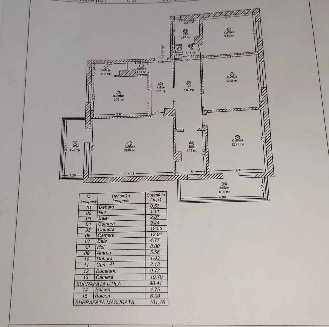 Steaua | 4 Camere |  Etaj 1 | Bloc Izolat | Centrala Proprie - Poză 4