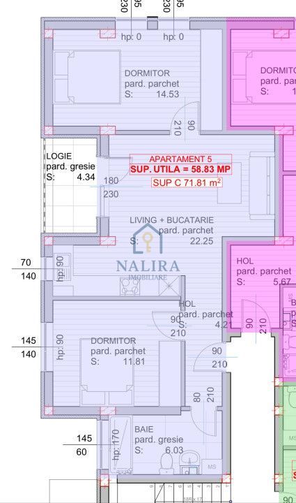 Apartament 3 camere de vânzare bloc nou construit de vanzare - Poză 2