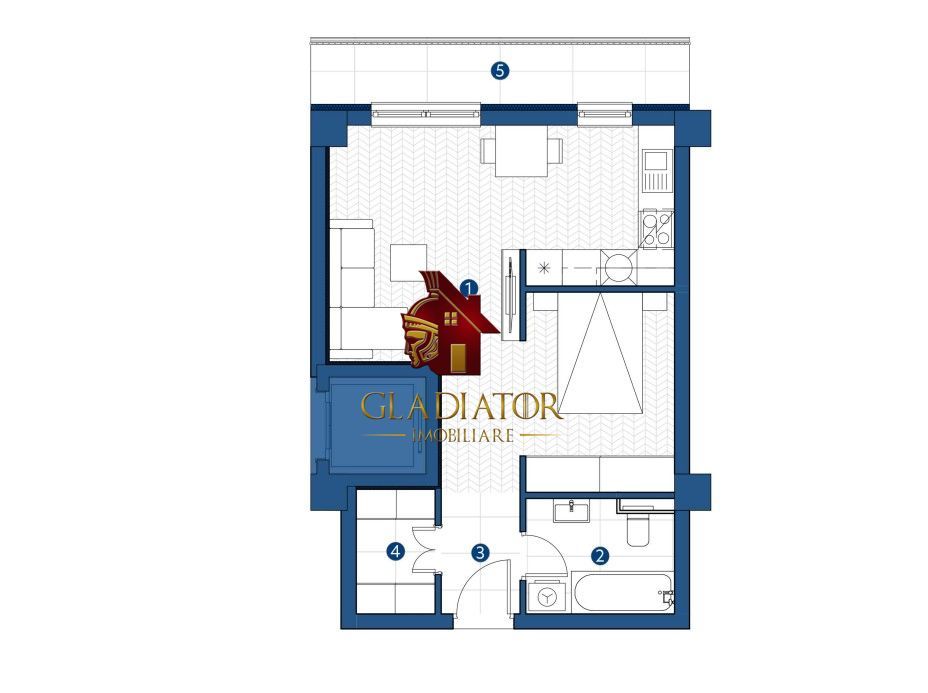 Apartament 1 camera, tip studio bloc nou, fara comision, Dealul Galata - Poză 2