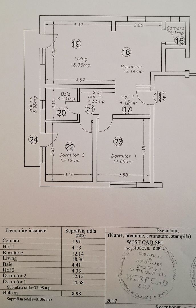 Apartament mobilat si utilat cu 2 locuri de parcare - Poză 26